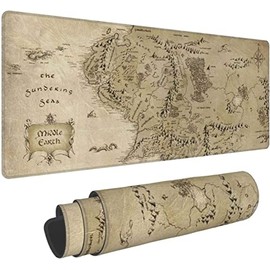 Alfombrilla de mouse para juegos XL extendida grande para mouse de 31.5 x 11.8 x 0.1 pulgadas, bordes cosidos, alfombrilla antideslizante para computadora, oficina, teclado y computadora portátil,