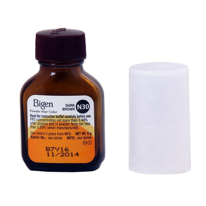 Bigen Powder Hair Color, Dark Brown N30 - Pack of