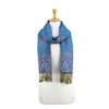PASKMLNA Chal reversible de cachemira, colores elegantes, #27tq Azul/Morado, L
