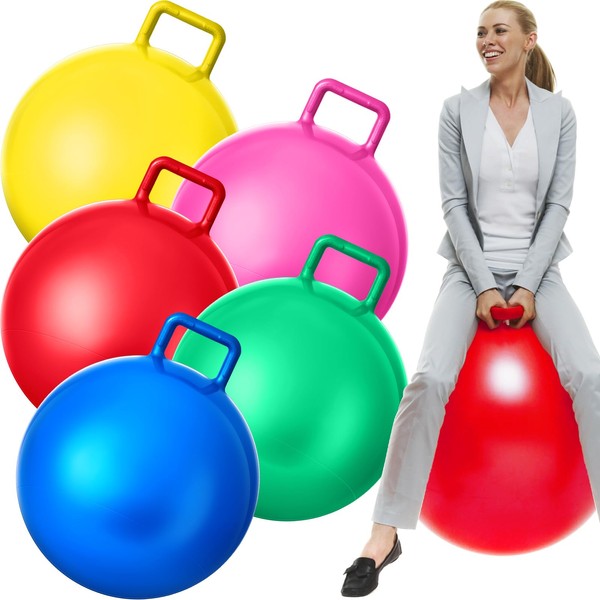 Lewtemi 5 Pcs Hopper Ball Outdoor Games Jumping Hopping Inflatable