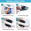 Aphrordity 16 Pcs Car Door Handle Scratch Protector Carbon Fiber,