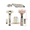 GEFONG 95 Degree Half Overlay Kitchen Cabinet Soft Close Universal