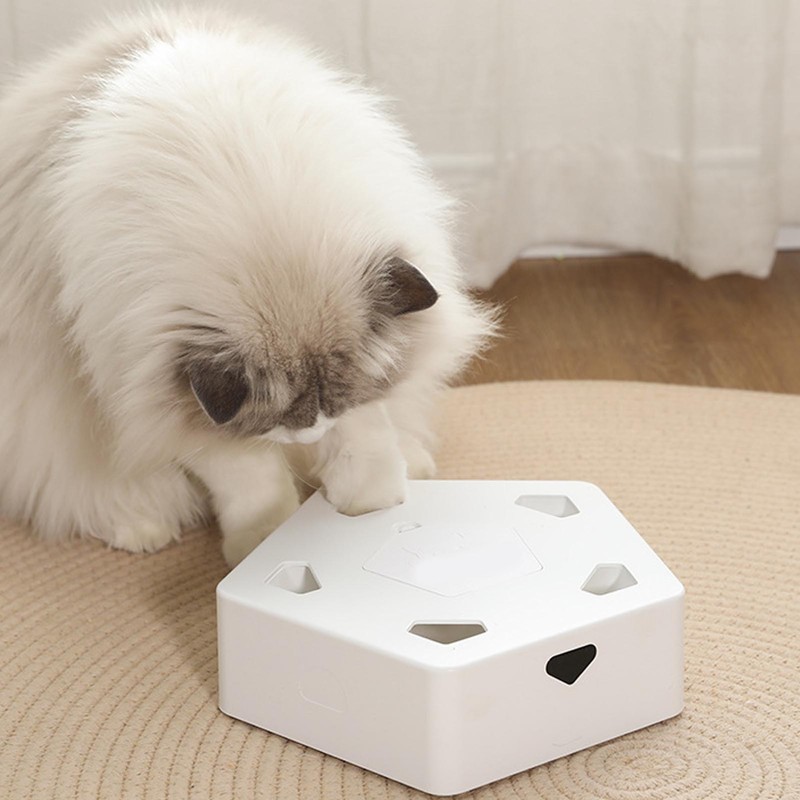 Cat Automatic Mice Hunting Toy 5 Holes Intelligent Simulated Mice