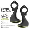 Lixada Bicycle Bar Ends Ergonomic Anti-Slip MTB Mountain Bike Handlebar