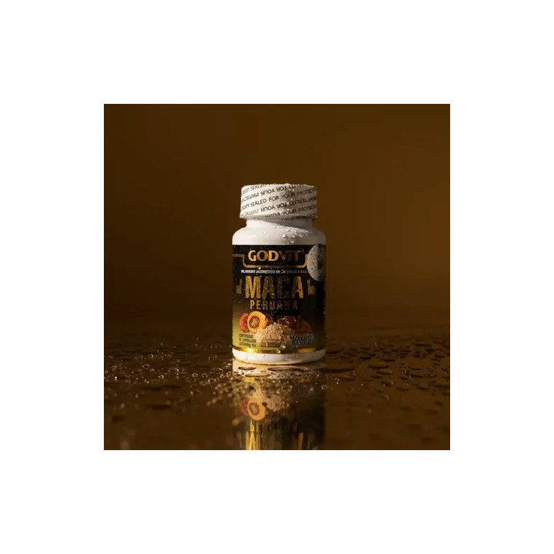 Maca Peruana Pura Orgánica 60 Capsulas 500mg Sabor Natural