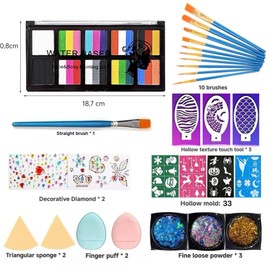 QZLSAYSL Face Paint Set for Children & Adults