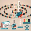 KBIBCK Domino Train Toy Set, Domino Train Set with 200