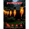 11.5Ft Halloween Flickering Flame Outdoor String Lights,10 Orange C18 Bulbs