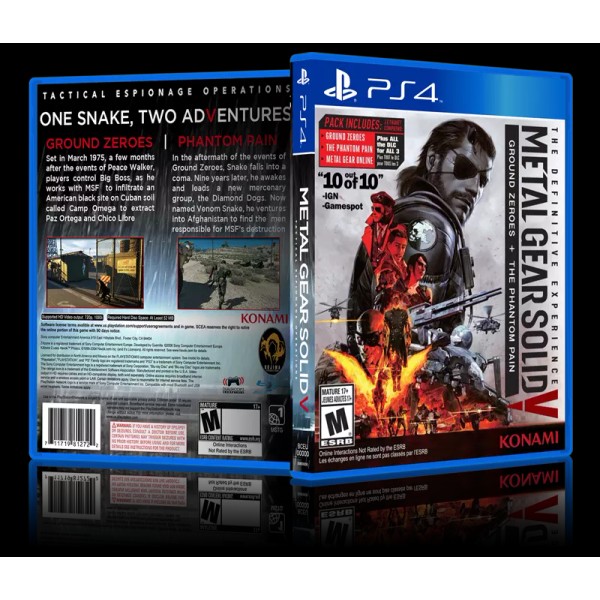 Metal Gear Solid V: Definitive Edition- Replacement PS