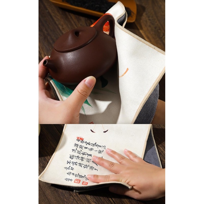 lovekazu Retro Chinese Style Placemats Table Mats Tea Towels 2