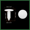 Motoforti 40pcs 4.5mm Hole Dia Plastic Bolt Rivets Fasteners Clip