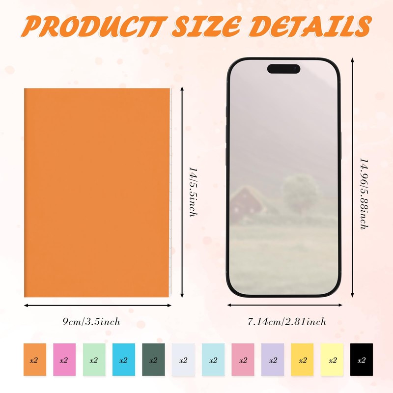 Yoosso Pack of 24 Small Notepad Blank, 9 x 14