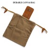 RingSun Waxed Canvas Mushroom Foraging Bag, Collapsible Outdoor Camping Foraging