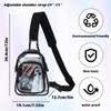 SynHHergyx Clear Bag for Stadium Events, Clear Sling Bag Purses