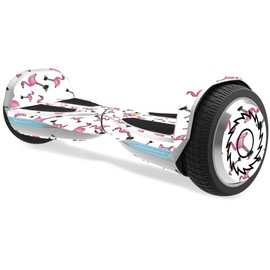 MightySkins Skin Compatible with Razor Hovertrax 1.5 Hover Board - Cool Flamingo | Protective, Durable, and Unique Vinyl Decal wrap Cover | Easy to Apply, Remove, and Change Styles | Made in The USA