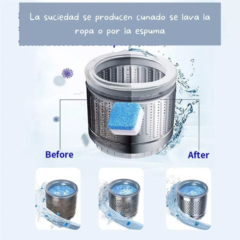 Veraly Pastillas/ Tabletas Limpieza Profunda De Lavadoras 12pzs F