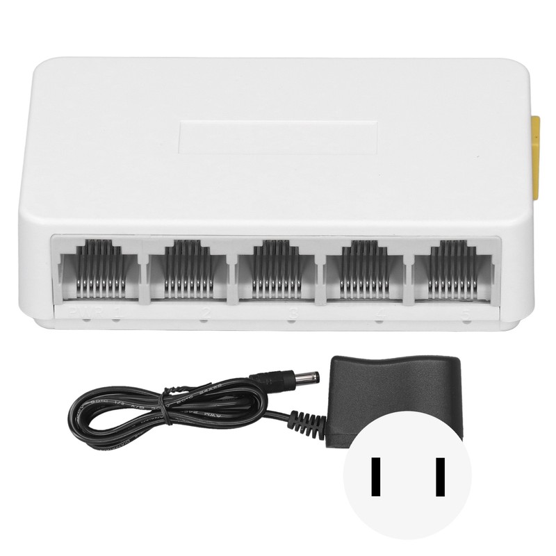 Ethernet Network Switch 5 Ports Ethernet Splitter 1.0Gbps Network Switch