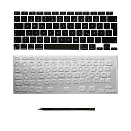 Generisch Modern MacBook Air 13 Inch (2020) A2337 DE Layout QWERTZ Replacement Buttons & Hinges Set