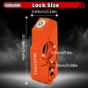 TOKCKYBL Motorcycle Lock, Heavy Duty Anti Theft Helmet, Brake and