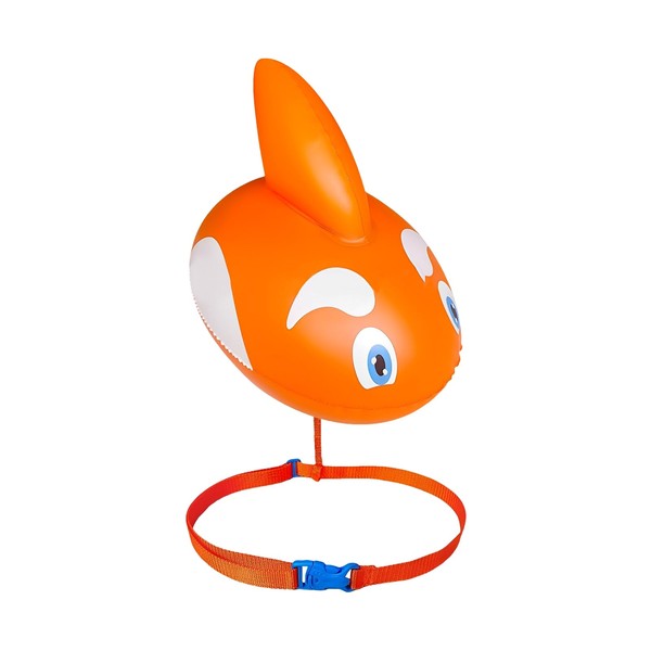 Yunova Inflatable Shark Float with Dual Air Chambers – Orange