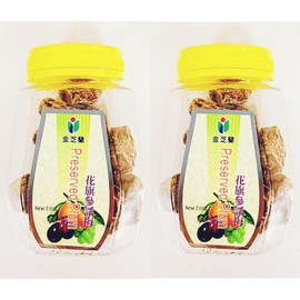 Preserved Plum Snack, With Seed,2.11 oz, Pack of 2 花旗參話梅