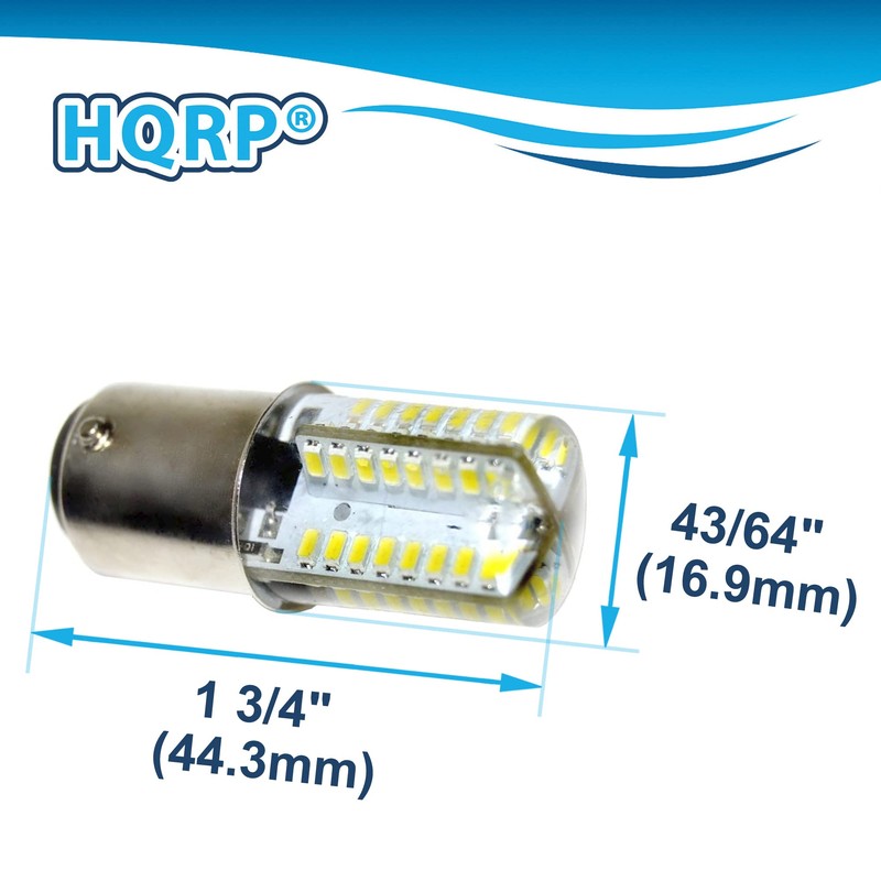 HQRP 110V LED Light Bulb Warm White Compatible with Bernina