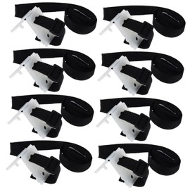 IWOWHERO 1set Inground Solar Cover Strap Kit for Pool Reel Attachment Straps Buckle Secure Your Pool Cover from Debris and Elements Easy Installation Prevent Water Overheating