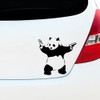 Banksy Panda Sticker Decal, Panda with Guns Car Bumper Sticker,