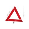 BUGUUYO Roadside Emergency Triangle Reflective Plastic Car Warning Sign Symbol