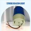 2 Pack LED Rotating Blue Strobe Beacon Warning Lights,DC 12V