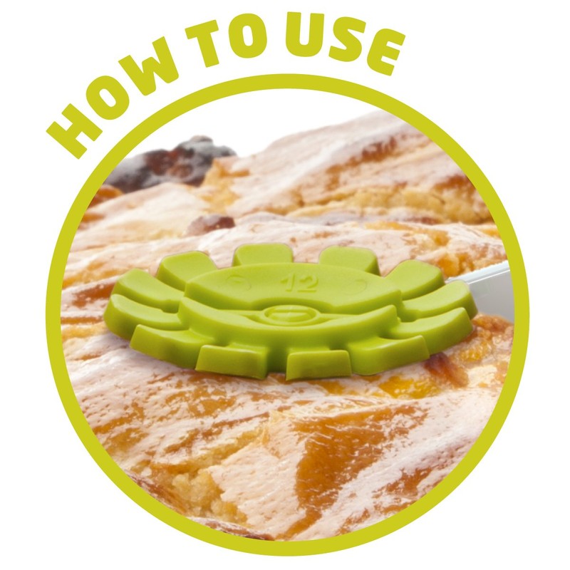 Vacu Vin Plusツール2イン1ケーキサーバーとDivider – ホワイトandグリーン