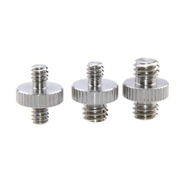 CAMVATE Male to Male Screw Adapter Set for Camera Tripod, 3-Pack