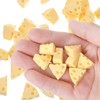 50PCS Fake Cheese Tiny Toys, Resin Charms Small Figurines, Stress