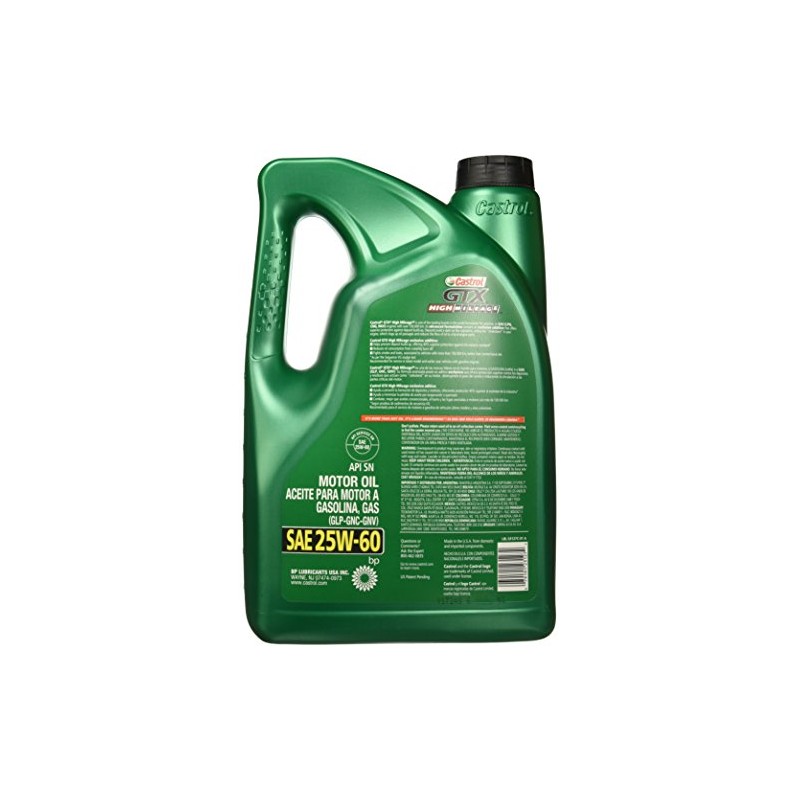 Castrol GTX High Mileage SAE 25W-60 Aceite de Motor Alto