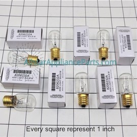 Allstar Appliance Parts 8206232A OEM Microwave Light Bulb (6 Pack)