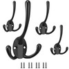 Lxoraziy 4 Pcs Hooks, Coat Rack Wall Mounted, Coat Racks,