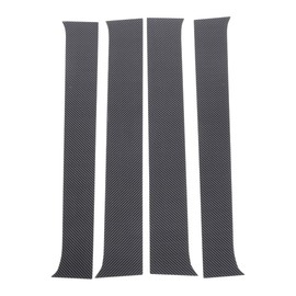 VekAuto 4 Pcs Door Pillar Window Trim for GMC Canyon 2004-2012 Carbon Fiber Pattern Black Front Left Right Anti Scratch Sticker Pillar Posts Cover