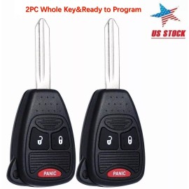 SUPALAND 2 Remote Key Fob For 2006 2007 2008 Dodge Ram 1500 2500 Avenger Dakota Durango