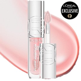 Plump Ambition pH Hyaluron Lip Oil, Color Shifting Lip Tint with 24HR Hydration, Volumizing Shine and Lasting Color, L'Oreal Paris:_Rose
