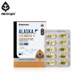 NZ Origin Alaska rTG Omega-3 60 Capsules / 엔젯오리진 알래스카 rTG 오메가-3 (60캡슐)