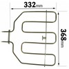 SPARES2GO Grill Heating Element Compatible with Siemens Oven Cooker 2200w