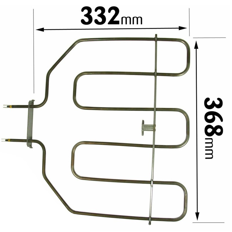 SPARES2GO Grill Heating Element Compatible with Siemens Oven Cooker 2200w