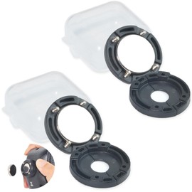 HYS Universal Round Knob Magnet Handheld Shoulder Speaker Microphone&Mic Hanger Magnet Holder Mount for Astatic 302-636LB1 Motorola HMN1090 Uniden PRO505XL Mobile CB Radio Mic with Round Knob