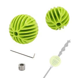 QZATTCAEN Flex Bit Placement Tool & Bumper Ball Guide Kit for 1/4" Shank Drill Bits - Includes 1-3/4" & 2-5/16" Guides for Cable Installation