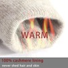 Harssidanzar Womens Leather Gloves Winter Warm Cashmere Lining Touchscreen Texting
