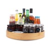 Lazy Susan Organizer 14 inch, Bamboo Lazy Susan for Table,