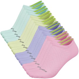 easetoe No Show Socks Women, 8 Pairs Low Cut Ankle Non Slip Casual Invisible Liner Athletic Running Socks