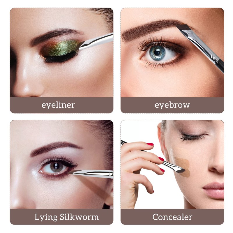 Etercycle Eyeliner Brushes Set, Fine Angled Eyeliner Eyebrow Concealer Brushes,