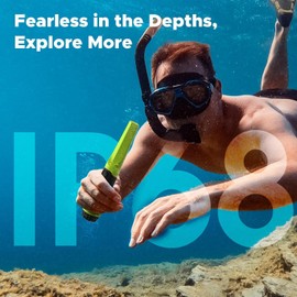 Metal Detector Pinpointer, Hazlewolke IP68 Fully Waterproof Handheld Metal Detectors Wand with 3” Detection Depth, 360°Search Hand Held Metal Detector Pin Pointer Accessories for Adults & Kids