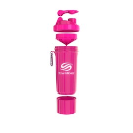 SmartShake Slim NEON PINK 16.9 fl oz (500 ml) Multifunctional Protein Shaker